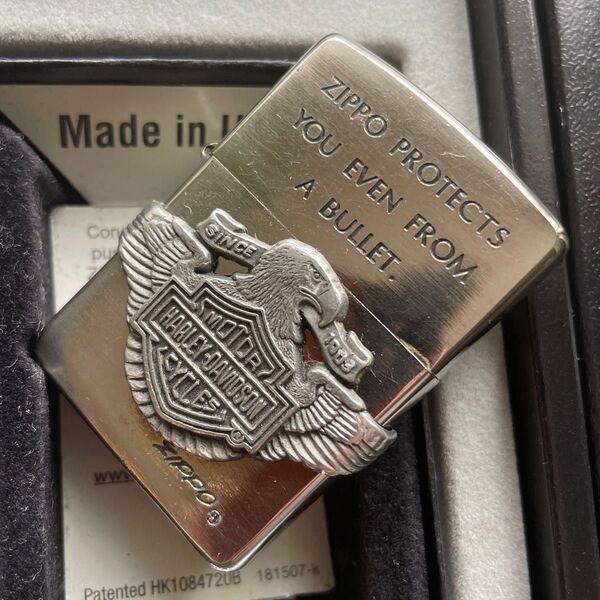 【USED】zippo 1995年vintage HARLEY-DAVIDSON オイルライター真鍮製