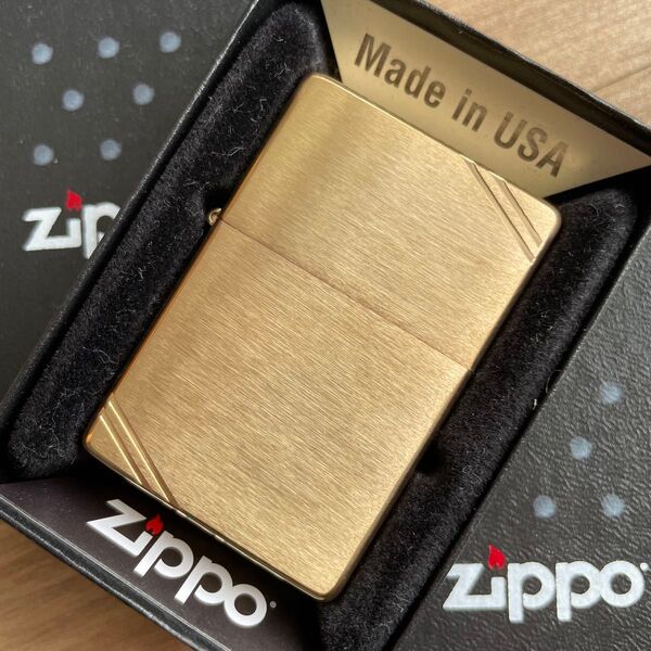 【未使用品】zippo 2024年1937レプリカ復刻版 ゴールド フルフラット オイルライター