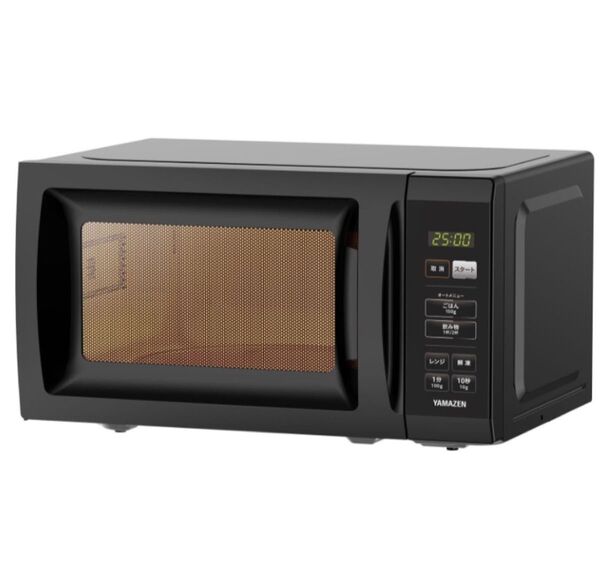 【最終処分価格】山善 電子レンジ 17L 単機能 ヘルツフリー ターンテーブル 全国対応 ブラック YRM-HF171(B)