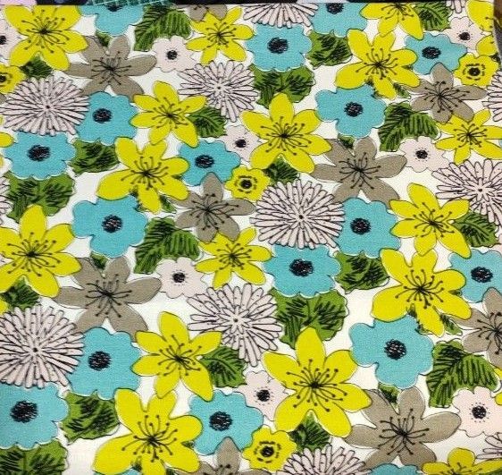 【う早この布】北欧HANA 綿麻キャンバス生地 110cm×50cm