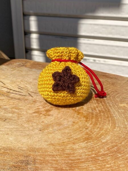 ハンドメイド ベル袋風 巾着袋 あつ森