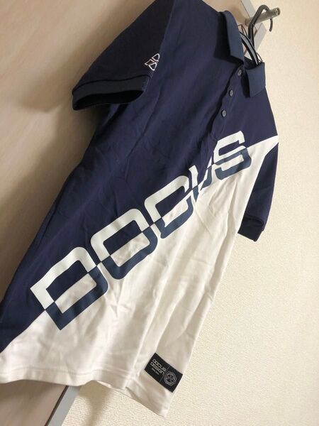 DOCUS ドゥーカス ゴルフクラブメーカーHARAKEN 半袖 トップス Mサイズ ホワイト メンズ ポロシャツ