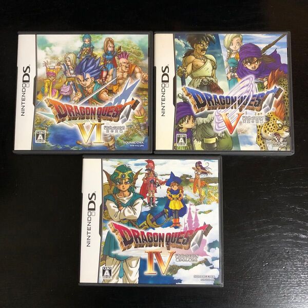 DS ドラゴンクエスト 4 5 6 Ⅳ Ⅴ Ⅵ 導かれし者たち 天空の花嫁 幻の大地 3本セット