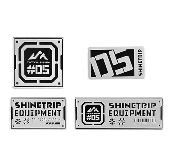 ステンレス ベルクロワッペン 4枚セット