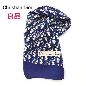 【良品】Christian Dior クリスチャンディオール スカーフ トロッター SILK 絹