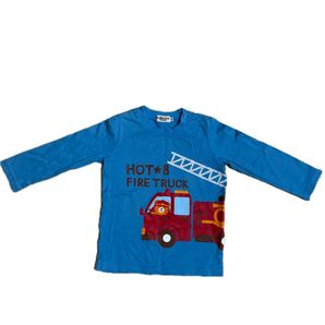 HOT BISCUITS ロンT 消防車 ベビー 90センチ