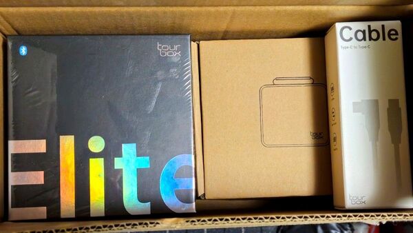 tour box Elite(トランスルーセントブラック) + ケーブル + ケースセット