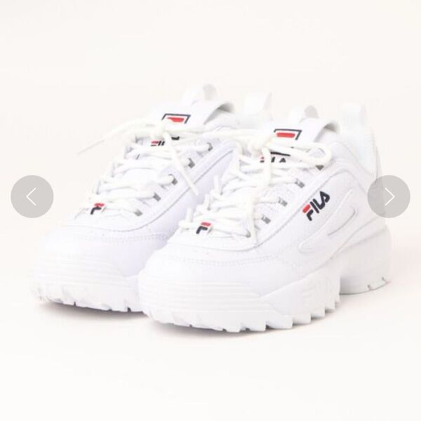FILA フィラ DISRUPTOR ホワイトスニーカー 23.5cm