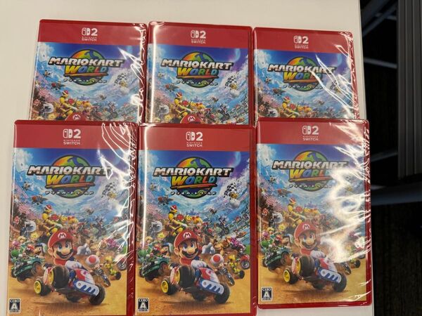 マリオカート ワールド Switch 2 新品未開封シュリンク付き 6枚セット