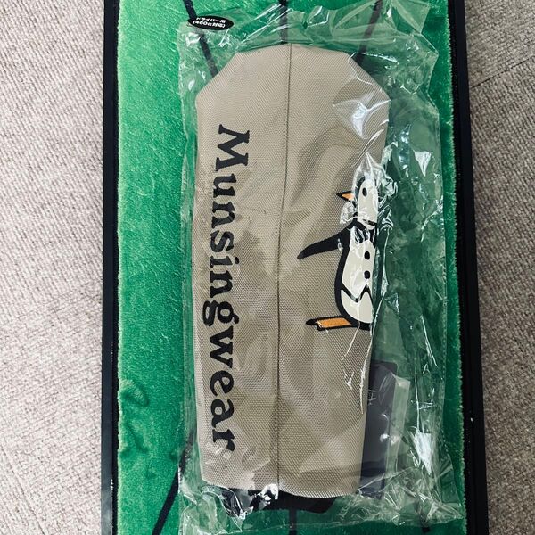 新品未使用Munsingwear マンシングウェア ドライバー用ヘッドカバー ビッグペンギンヘッドカバー ベージュ