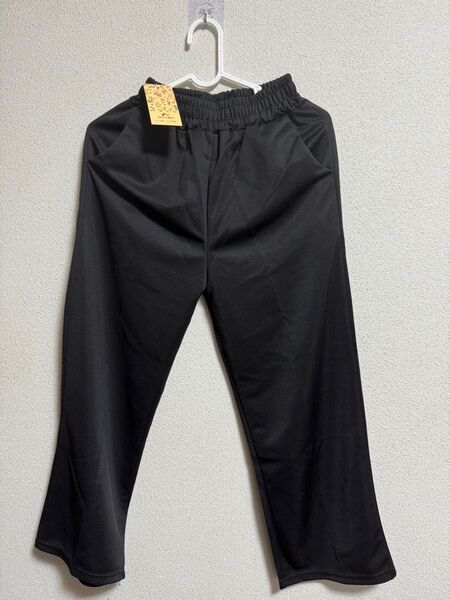 新品未使用 黒パンツ ウエストゴム ポケット付き