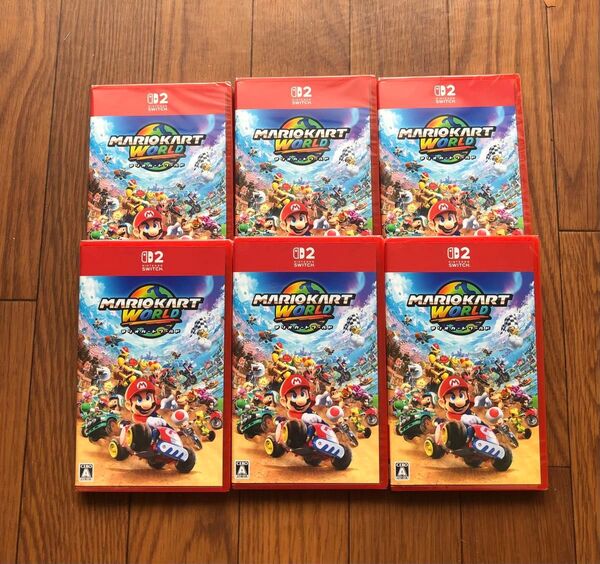 マリオカート ワールド Switch 2 新品未開封シュリンク付き 6枚セット
