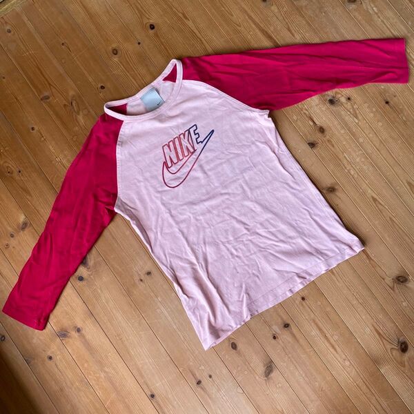 NIKE 七分袖Tシャツ ピンク Lサイズ