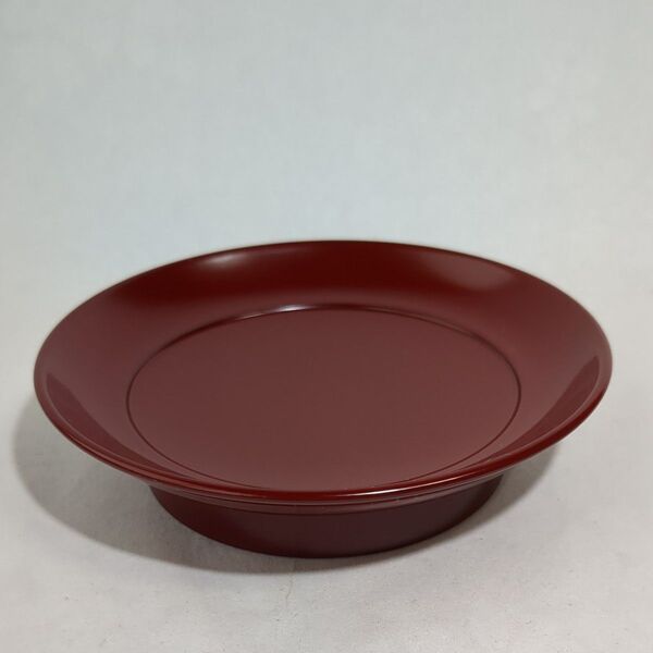 和食器 菓子皿 越前漆器 モダン漆器 銘々皿 椿皿 越前塗り お皿 朱色 美品