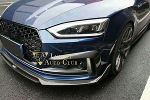 2017- audi Audi A5 S5 S line F5 carbon front lip spoiler aero apron real carbon twill . body parts high quality 2