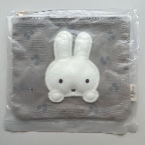 Miffy ミッフィー ポーチ さくらんぼ グレー
