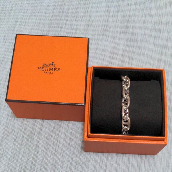 HERMES エルメス シェーヌダンクル MM13M シルバー ブレスレット 新品 アクセサリー