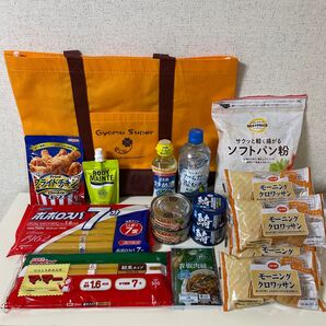 業務スーパーエコバッグ、 食品詰め合わせ まとめ売り