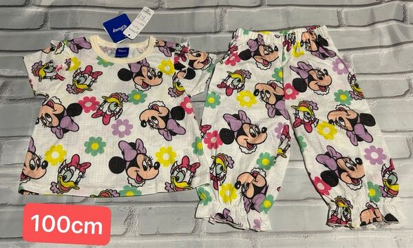 ディズニー プリンセス 半袖パジャマ ルームウェア 100cm 女の子 半そで 夏用 ミニーちゃん ディジィー ミッキー