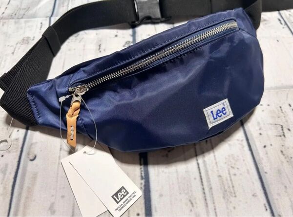 Lee leeウエストポーチ ボディバッグ 斜め掛けバッグ ウエストバッグ ショルダーバッグ ボディバッグ ネイビー