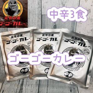 ゴーゴーカレー中辛3食セットです(^o^) 濃厚スパイシー 金沢カレー