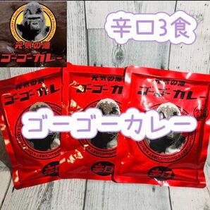 ゴーゴーカレー辛口3食セットです(^o^) 濃厚スパイシー 金沢カレー