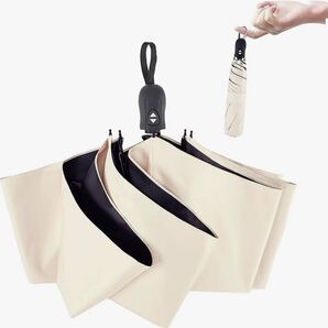 日傘 超軽量UVカット率100%完全遮光晴雨兼用 ベージュ