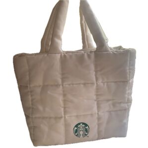 スターバックス キルティングトートバッグ アイボリー