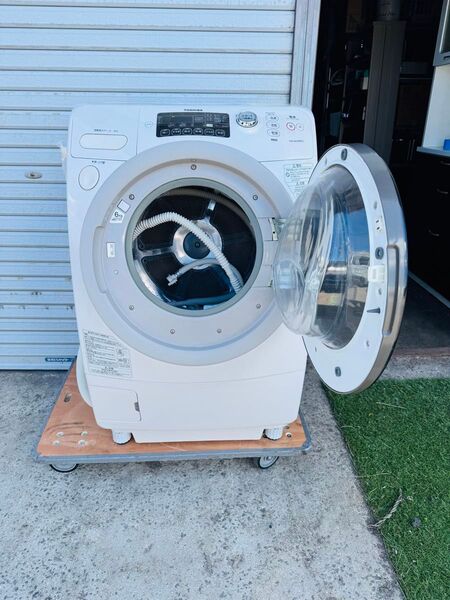 福岡発 TOSHIBA 東芝 全自動洗濯機 9.0kg 乾燥機 大容量 ドラム 動作未確認 ジャンク