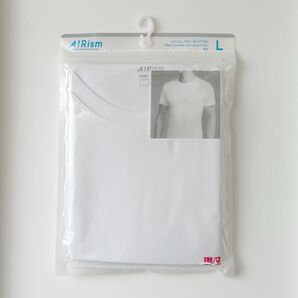 新品【UNIQLO】ユニクロ エアリズム クルーネックT Lサイズ ホワイト