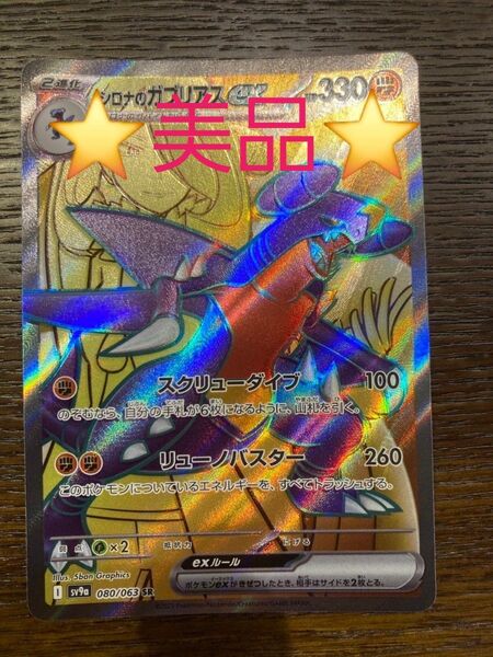 ポケモンカード 熱風のアリーナ シロナのガブリアスex SR