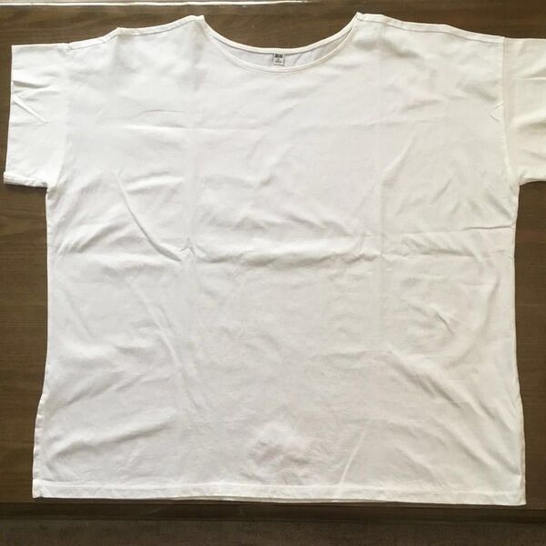 ユニクロ マーセライズコットンボートネックTシャツ XL