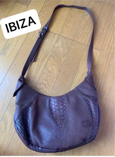 IBIZA ショルダーバッグ レザー ブラウン