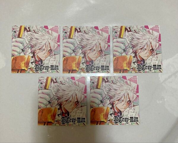 ナツコミ2025 D.Gray-man アレン ツインステッカー 5枚セット 非売品 ディーグレイマン Dグレ