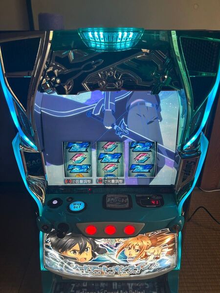 スマスロ ソードアート・オンライン SAO 実機 パチスロ スマスロユニット取付け済