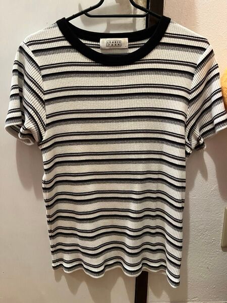 LOWRYS FARM ボーダー柄Tシャツ