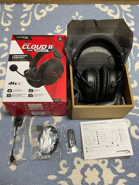 新品同様 Hyperx cloud II Wireless ゲーミングヘッドセット HYPERX 空間オーディオ ワイヤレス
