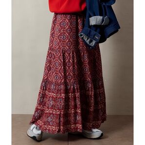 FREAK'S STORE フリークスストア 【WEB限定】柄切り替えスカート
