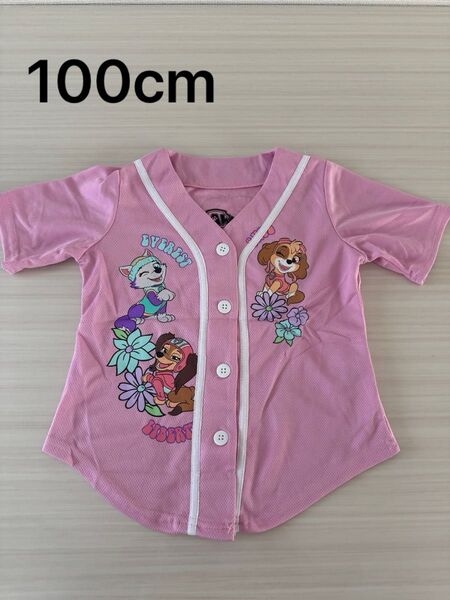 未使用 パウパトロール Tシャツ ユニフォーム 女の子 半袖 100cm