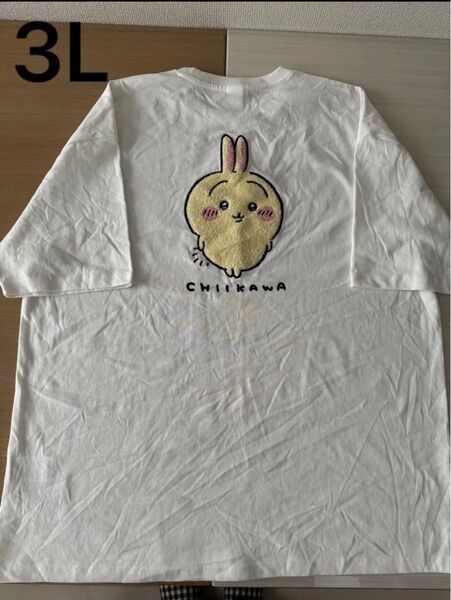 未使用 ちいかわ うさぎ サガラ 刺繍 Tシャツ レディース 半袖 3Lサイズ