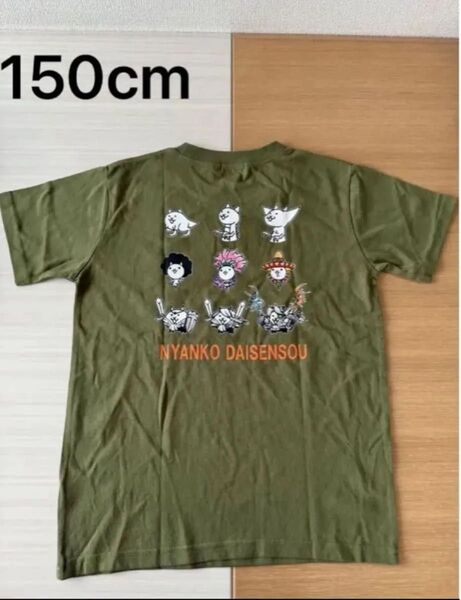 未使用 にゃんこ大戦争 Tシャツ 任天堂 男の子 半袖Tシャツ 150cm刺繍