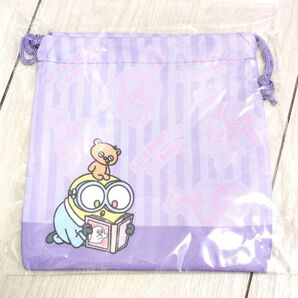 ミニオンズ ミニ巾着 MINIONS Bob+Tim ポーチ 新品未開封