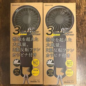 リズム ハンディファン ダークグレー2本