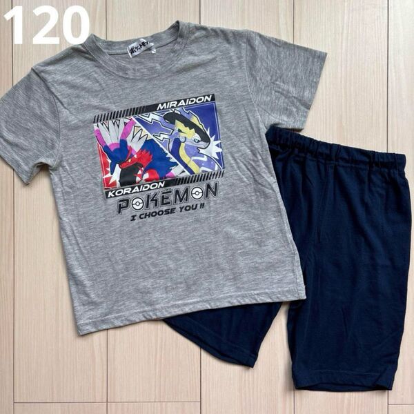 【ポケモン】 コライドン☆ミライドン キャラ Tシャツ☆ズボン パジャマ 120