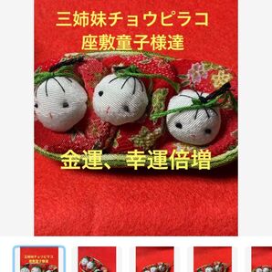 25ク226 三姉妹チョウピラコ座敷童子様達 金運、幸運倍増 曰く付き