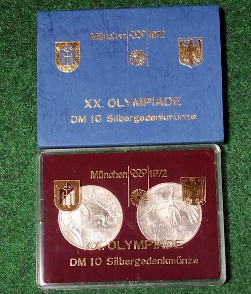 ミュンヘンオリンピック10マルク銀貨セット