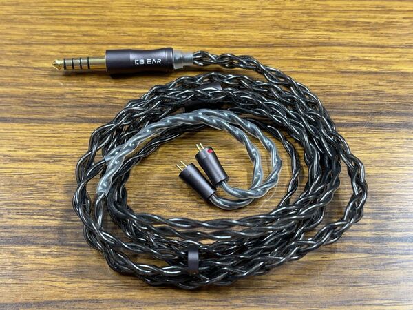 【KBEAR Hazy 】フラット2pin/4.4mm 4芯 6Nグラフェン+銅銀合金ミックスリケーブル