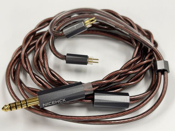 【NICEHCK BerryJam】 古河銅+7N OCC+OFC+銀メッキOFC+銅銀合金ケーブル 2pin/4.4mm