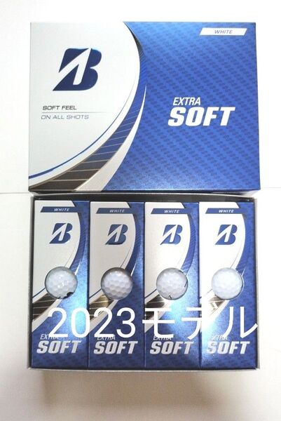 (新品)ブリヂストン ゴルフボール エクストラソフト(EXTRA SOFT) ホワイト 2023モデル 1ダース