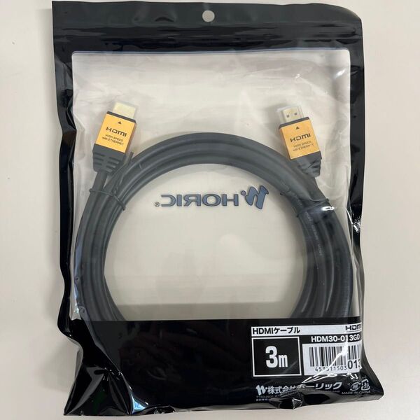 ホーリック プレミアムハイスピードHDMIケーブル 3m 18Gbps 4K/60p HDR HDMI 2.0規格HDM30013